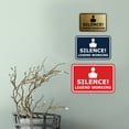 thumbnail image 2 of Classic Framed Silence! Legend Working Sign (Black) - Large, 2 of 5