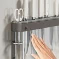 thumbnail image 6 of Space Saving Kitchen Tool, Wall-Mounted Knife Rack Knife Storage Rack Kitchen Knife Organizer Slot-Style Knife Stand 10ml, Ideal for Chef Butcher Home Cook Magnetic Knife Holder Alternative, 6 of 6