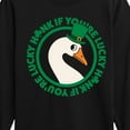 thumbnail image 3 of Instant Message - St. Patrick's Day Honk If Lucky - Toddler & Youth Long Sleeve Graphic T-Shirt, 3 of 6