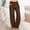 #101-Brown, variant on Women's Wide Leg Pants, Solid Color Linen Cotton Blend Loose Fit, Breathable and Comfortable for Casual and Daily Wear