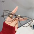 thumbnail image 1 of Women Anti Blue Rays Glasses Fashion Cat Eye Computer Goggles Big Frame Eyeglasses Vision Care Blue Light Blocking Eyewear grey, 1 of 6