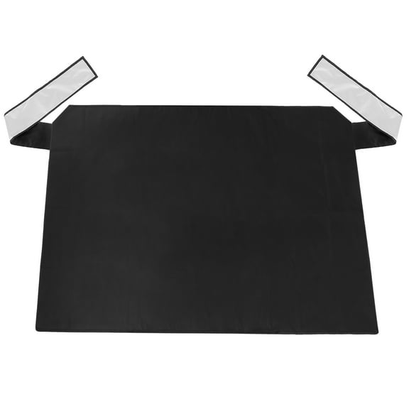 REGALWOVEN Magnetic 210T Polyester Car Rear Windshield Cover Protection Snow Ice Frost Freeze Sunshade Black