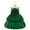 Dark Green, variant on Girls Formal Flower Girl Dress with Layered Organza Bubble Skirt and 3D Floral Applique for Party Weddings