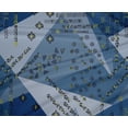 thumbnail image 4 of oneOone Polyester Lycra Medium Blue Fabric Triangle Geometric Fabric For Sewing Printed Craft Fabric By The Yard 56 Inch Wide, 4 of 4