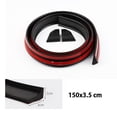 thumbnail image 4 of Mistaha Universal Car Rear Wing Spoiler Matte Black Bright Black Carbon Fiber 150x3.5 Carbon Fiber Pattern for Car Spoiler Roof Hatch Gate Trunk Package Weight 700G 1 Car Rear Wing Sticker 2 Covers, 4 of 6