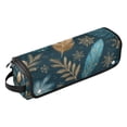 thumbnail image 2 of Hair Tool Organizer Bag with Heat Resistant Mat Removable Travel Storage Case for Hot Air Brushes Curling Irons Snowflake and Feather Pattern, 2 of 8