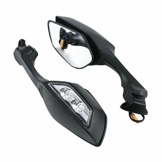 Rear View Mirrors With LED Turn Signals For Kawasaki Ninja 400, 650, ZX6R, ZX10R