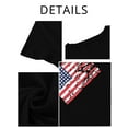thumbnail image 7 of Anbech Womens American Flag T Shirt Love 4th of July USA Star Stripes Shirts Short Sleeve, 7 of 7