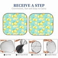 thumbnail image 5 of Picia Yellow Lemon 2 Piece Car Windshield Sun Shade Foldable | Foldable Sun Shield for Front Window Blocks UV Rays and Keeps Your Vehicle Cool-Large, 5 of 7