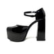 thumbnail image 3 of Zapatilla Dasalo Charol Negro Estilo Mary Jane Con Plataforma Para Mujer, 3 of 5