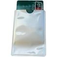 thumbnail image 3 of RFID Blocking Sleeves Passport Bank Card Credit/Debit ID Card Anti Theft RFID Blocking Safety Sleeve Aluminum Shield Waterproof Protector Secure Holder Silver Pack of 10$$Office, 3 of 6