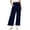 Dark Blue, variant on Xunlbb Wide Leg Scrub Pants for Women, Spring Summer Casual Loose Solid Color Fashion Pockets Outwear Long Pants For Women ,Black S