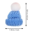 thumbnail image 3 of Shisuyan 4 Pcs Mini Tuques Tricotées Mini Tuque de Maison Décorations Petites Tuques de Poupée Mini Tuques Décoratives, 3 of 8
