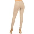 thumbnail image 3 of Women's Classic Skinny Ponte Pants Stretchy Mid-Rise Fit, 5-Pocket Design, 3 of 4