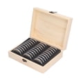 thumbnail image 2 of 30 Grid Commemorative Coin Protection Box Retro Coin Collection Box for Bedroom Office Home, 2 of 5