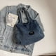 thumbnail image 3 of Bolso Hombro Hobo Mujer Denim Sólida para Desplazamientos Al, 3 of 9