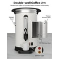 thumbnail image 6 of Ataucjin 80 Cups Electric Coffee Urn 12L/3.2 Gallon Double Wall Commerical Coffee Maker Hot Coffee Dispenser Stainless Steel Hot Water Urn Hot Beverage Dispenser For Buffet Catering Wedding, 6 of 6