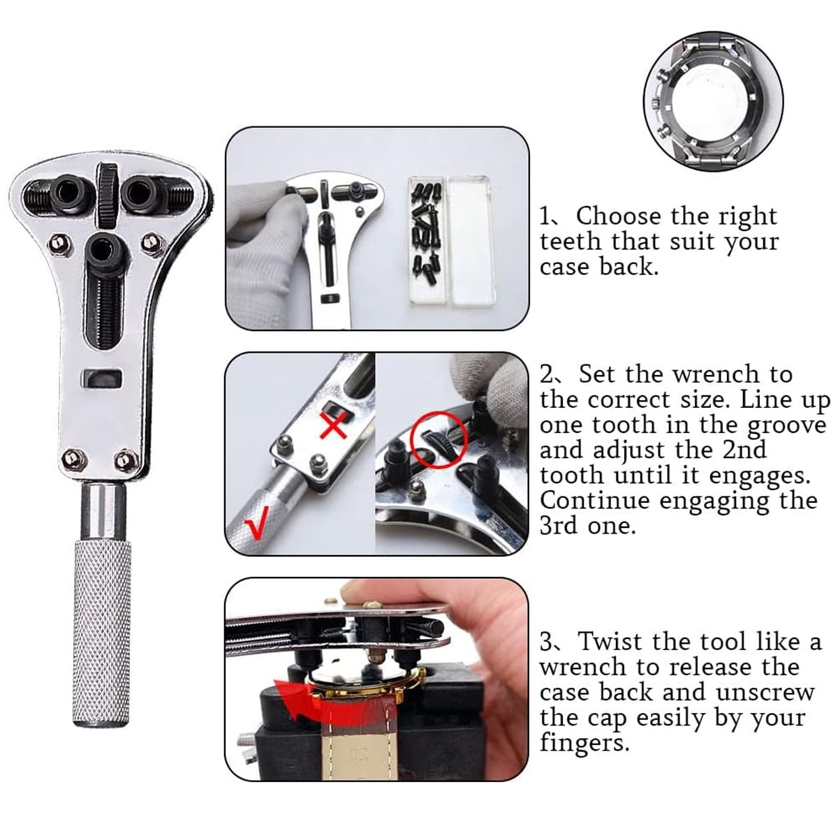 Kit De Réparation De Montre Professionnel 147 Pièces - Tout Inclus Pour Les Passionnés !