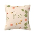 thumbnail image 1 of YFYANG Square Decorative Throw Pillow Case, Spring Flowers Pattern Bedroom Sofa Car Cushion Cover, 18"x18" (Pillowcase without pillow), 1 of 9