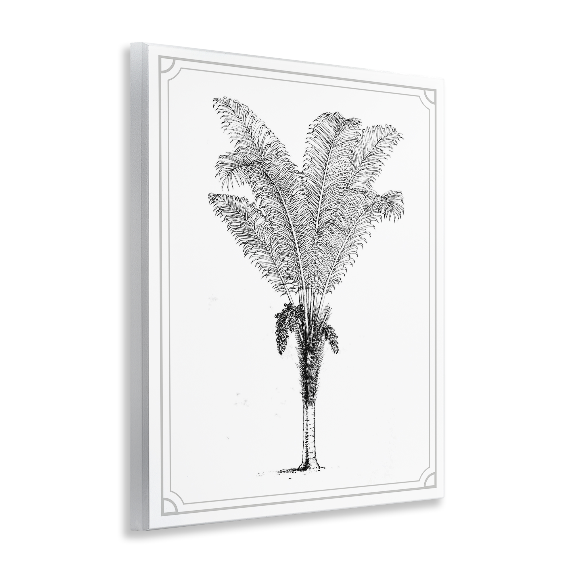 Vintage & Minimal Palm Wall Plaque Art, design by Lettered and Lined
