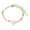 Gold H, variant on Fashionable Stainless Steel Gold Bracelet for Women Girls Double Chain Stacking Alphabet Initials Jewelry for Everyday Wear,17 22 cm,Gold J
