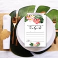 thumbnail image 3 of Koyal Wholesale Tropical Florals Wedding Advice & Well Wishes Guest Book Cards for Bride and Groom, Bride To Be 56 Pack, 3 of 5