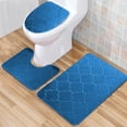 thumbnail image 4 of Fiudx Ofertas Flash Artículos En Oferta Cubierta Para Inodoro De Baño, Alfombrillas De Baño, Alfombrillas Impresas Absorbentes, Juego De Alfombrillas Para Suelo De 3 Piezas, 4 of 7