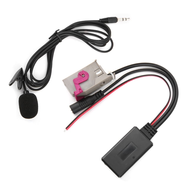 Cable Aux 5.0, Adaptador de Audio Duradero Portátil Con Micrófono Para Automóvil