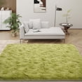 thumbnail image 3 of Janvonne Grass Green 5x7 Fluffy Rugs for Living Room Bedroom,Soft Plush Fuzzy Shaggy Rugs for Kids Girls Boys Room Decor, 3 of 8