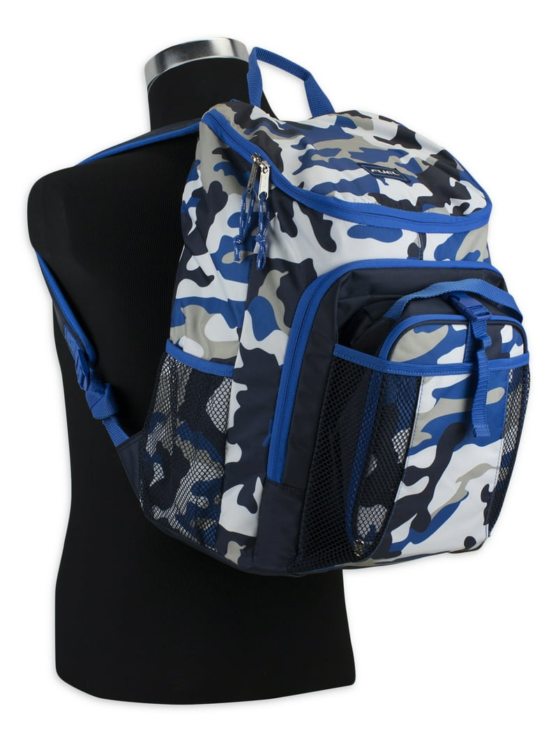 Fuel Unisex Top Loading Backpack and Lunch Bag Set, 2-Piece, Blue