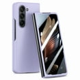 thumbnail image 2 of Case for Samsung Galaxy Z Fold 6 Skin-Friendly Folding Case, Slim Rugged PC Cover with Screen Protective Film, Full Coverage Shockproof Anti-Scratches Case for Samsung Galaxy Z Fold 6,Purple, 2 of 7