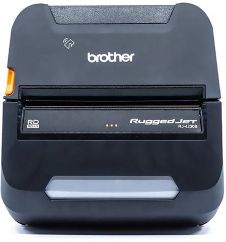 Brother RuggedJet Mobile Direct Thermal Printer, Monochrome, Bluetooth, P/N: RJ4230BL