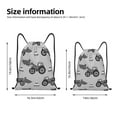 thumbnail image 2 of Fotbe Gray Tractor Bolsa Mochila con Cordón Estampada, Bolsa de Gimnasio Deportiva, Bolsa Cinch, Bolsa con Cordón para Hombres y Mujeres-Medium, 2 of 6