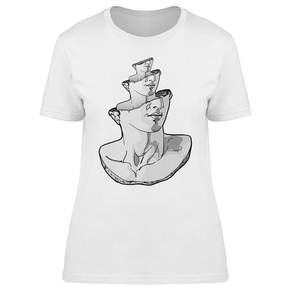 Multiple Heads Design T-Shirt Women -Image by Shutterstock, Female Small
