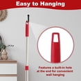 thumbnail image 4 of Uxcell Spin Mop Replacement Handle, 4 Section 30-to-58" Easy Wring Mop Replacement Stick Refills Screw Joint for Floor Ceiling Wall Cleaning, Red(Head & Base Not Included), 4 of 7