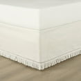 thumbnail image 4 of Lush Decor Jupe de Lit Boho à Franges 15 Pouces Ajustée, Très Grand, Blanc Cassé, 4 of 4