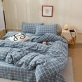 thumbnail image 2 of Plaid Doona cover   Grid Duvet Cover Geometric Plaid, 2 of 9