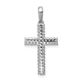 thumbnail image 3 of 14K White Gold Charm Pendant Diamond Round 1 4Ct. Cross, 3 of 4