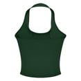thumbnail image 7 of MSJUHEG Summer Tops for Women Racerback Sports Bras for Women Tight Tank Tops for Women Basic Tees for Women Summer Tank Tops for Women Spaghetti Strap Tank Top Knit Tops for Women Green L, 7 of 7