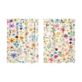 thumbnail image 2 of Linnome 2D Printed Kitchen Curtain Short Panels Washable Decorative Window Curtains for Kitchen 27.55*39.37in Z2-B, 2 of 7