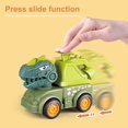 thumbnail image 3 of Engineering Vehicle Toy Educational Wear Resistant Plastic Dinosaur Shape Press Construction Truck Toy for Children, 3 of 6
