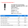 thumbnail image 2 of Front Right Strut and Coil Spring Assembly - Compatible with 1993 - 2001 Subaru Impreza 1994 1995 1996 1997 1998 1999 2000, 2 of 2