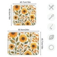thumbnail image 4 of Yayeee Dish Drying Mat for Kitchen Counter 16"x18" Microfiber Absorbent Pad, Watercolor Sunflowers, 4 of 7