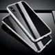 thumbnail image 2 of Funda frontal de metal y cristal con adsorción magnética completa de 360 degree para iPhone X/XS plata, 2 of 8