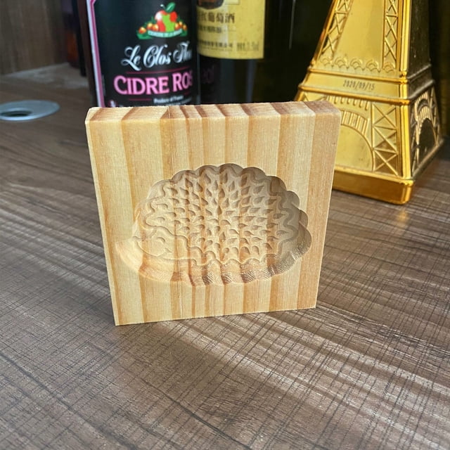 Molde para galletas portátil de madera para el hogar, molde para galletas de jengibre, molde gourmet para hacer entre padres e hijos