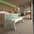 thumbnail image 2 of Manhattan Comfort Coney Mid-Century Modern Dining Bench in White (Set of 2), 2 of 10