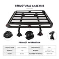 thumbnail image 4 of Scitoo Roof Rack Cross Bars, 48" Cargo Basket, Black, 2 Pcs, Automotive Racks, 4 of 4