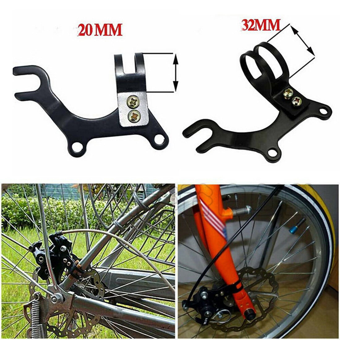 Bicycle Disc Brake Bracket Frame Adapter Conversion Rear Modification Holder 
