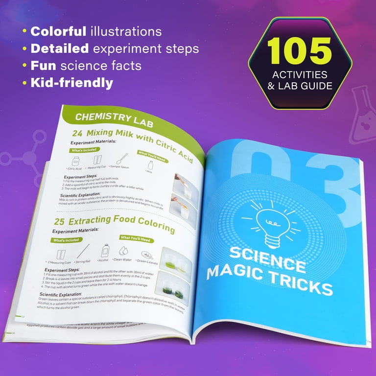 BenBen Science Kit 105 Lab Experiments for Kids Ages 8-12 photo 7