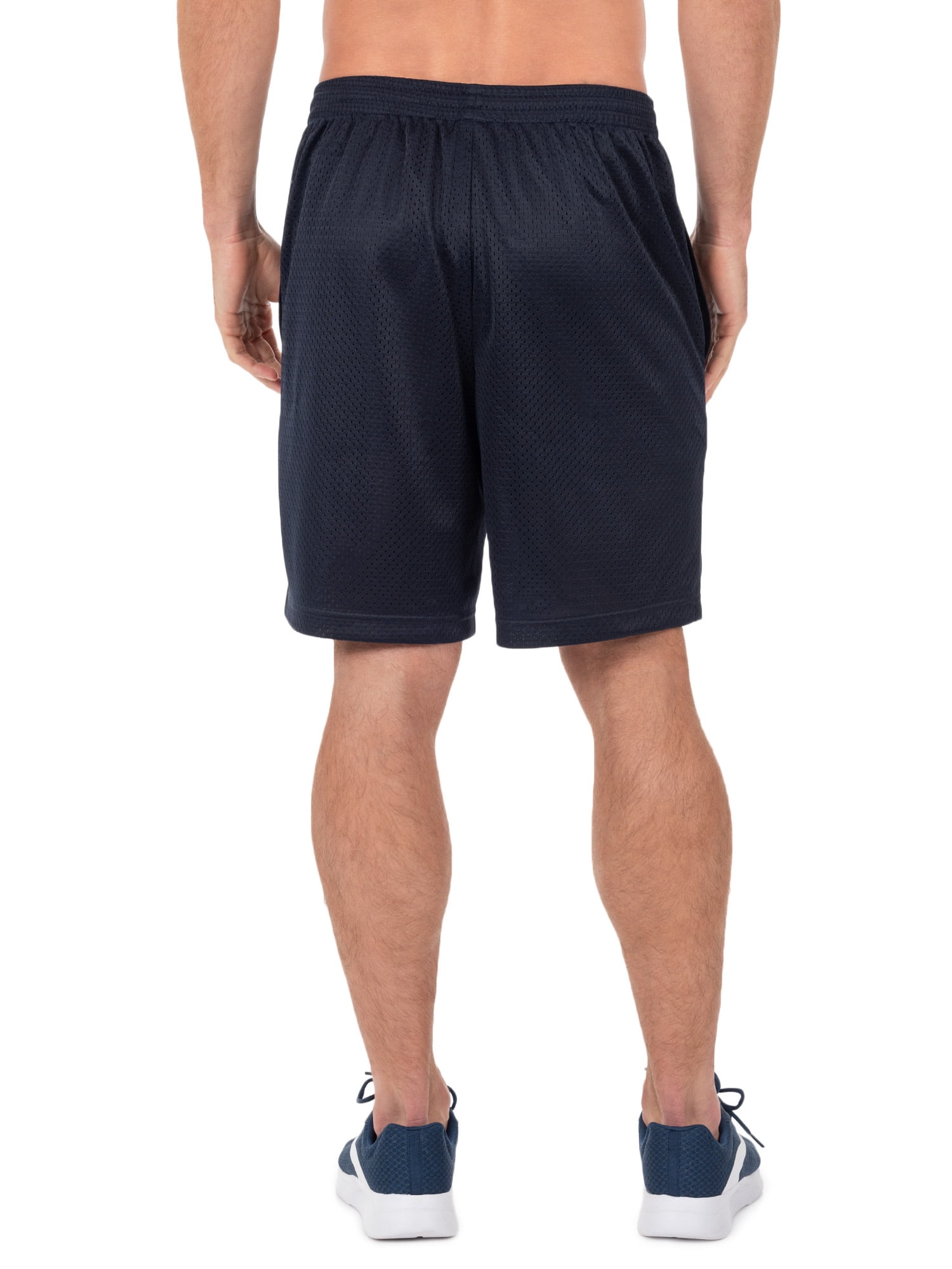 Athletic Works Men's 8" Active Ricehole Mesh Shorts, 2-Pack, up to 3XL